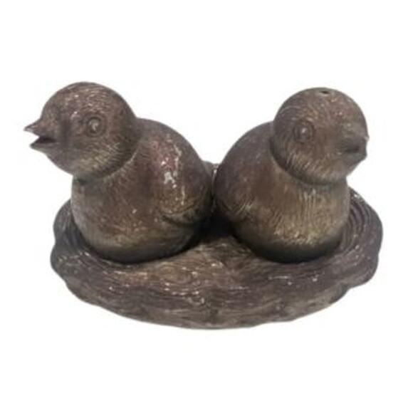 1960s Silver Plated Birds in a Nest Salt & Pepper Shakers - Picture 4 of 11